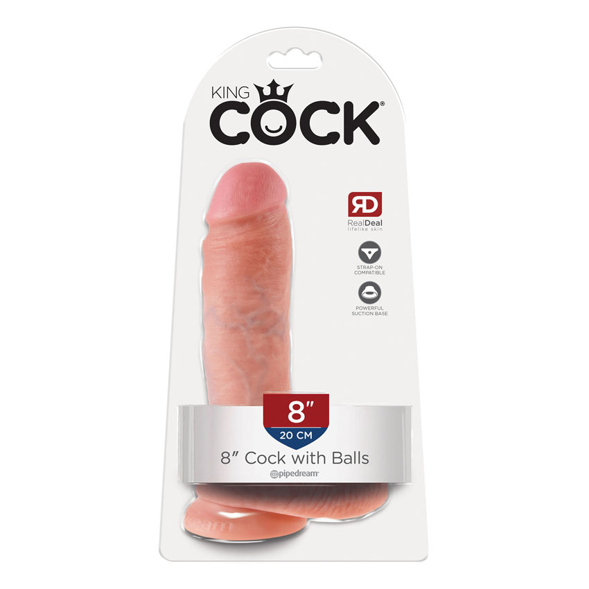 KC Cock with Balls 8 Inch