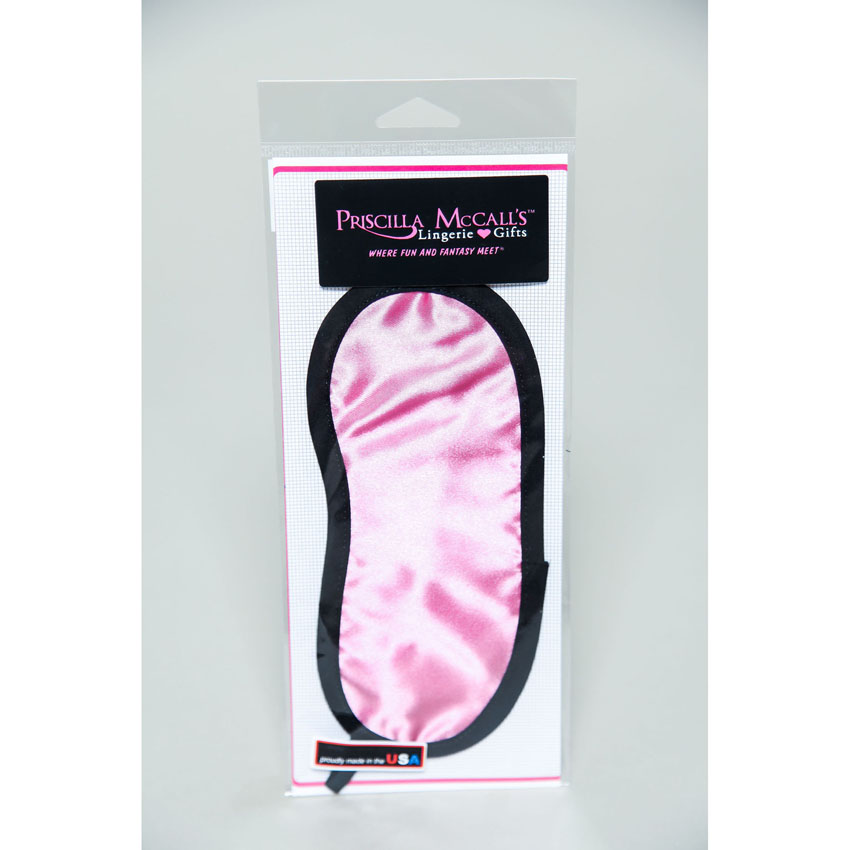 Priscilla' Satin Eye Mask-Pink