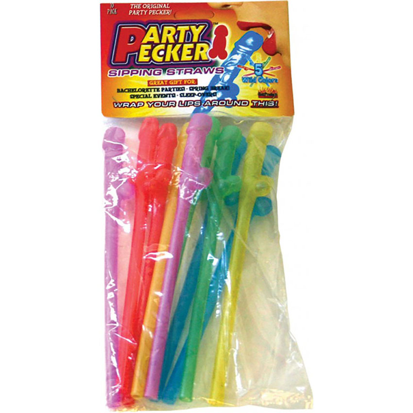 Party Pecker Color Straws 1