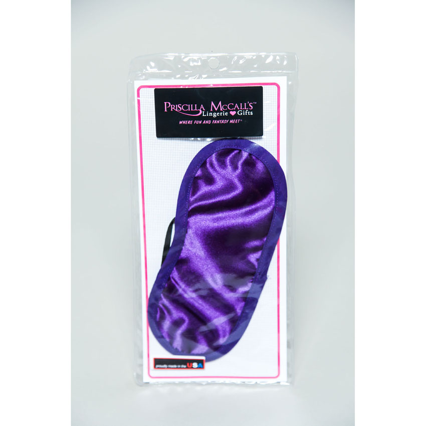 Priscilla's Satin Eye Mask-Purple