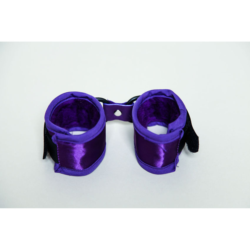 Priscillas Mink Cuffs-Purple 1