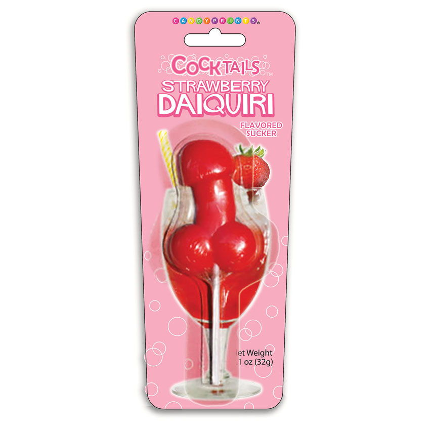 Strawberry Daiquiri Cocktail Sucker