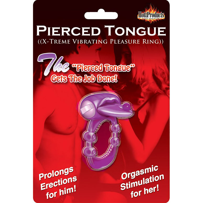 Pierced Tongue Ring