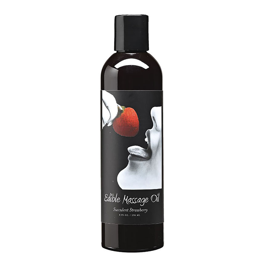 Edible Massage Oil (8oz)-Strawberry