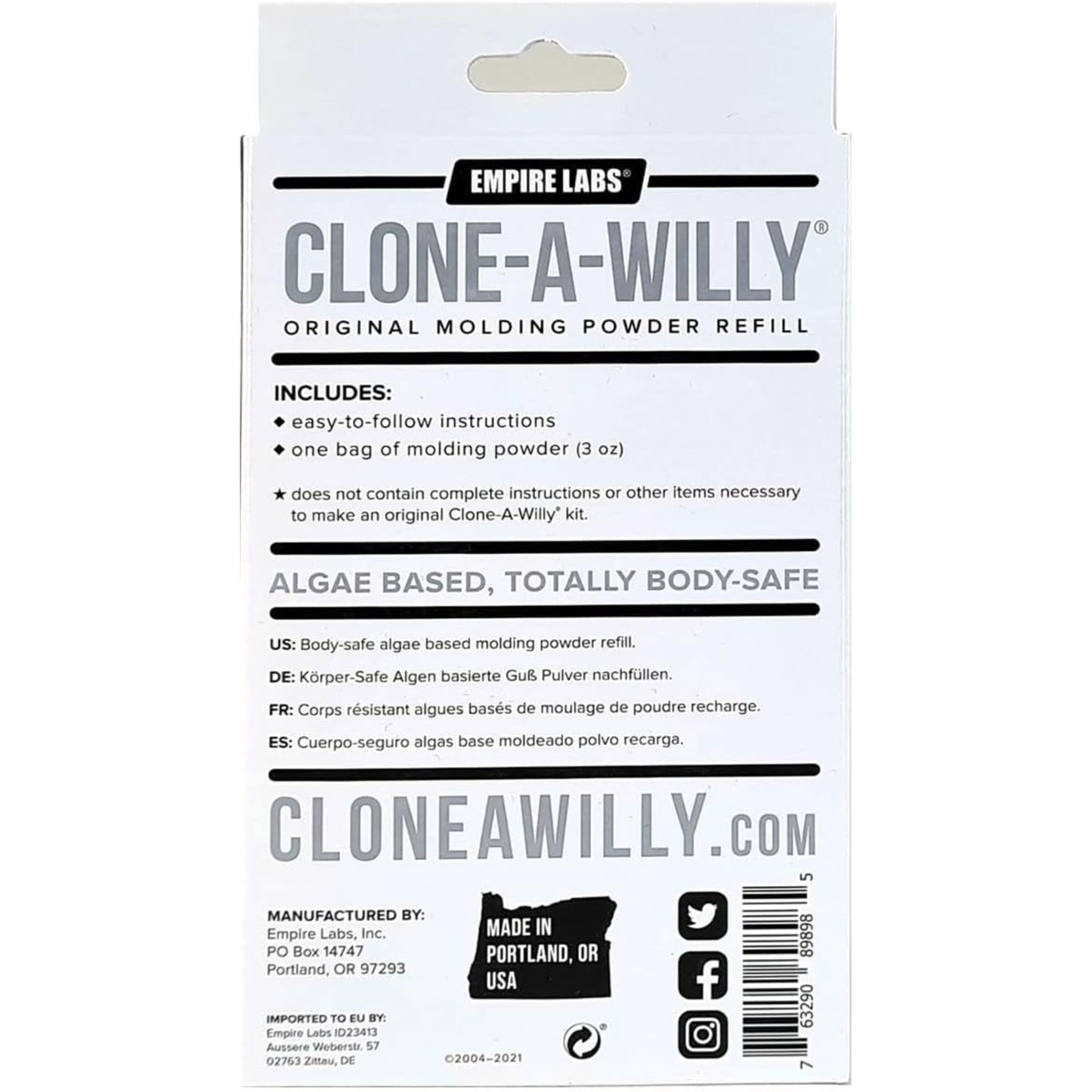 Best Clone-A-Willy Molding Powder Refill One Bag