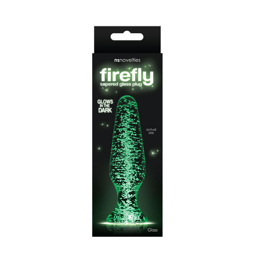 Firefly Glass Tapered Plug - Clear