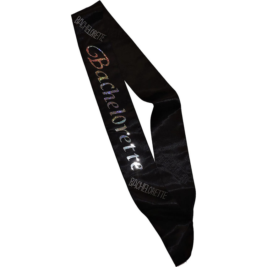 Black Bachelorette Sash