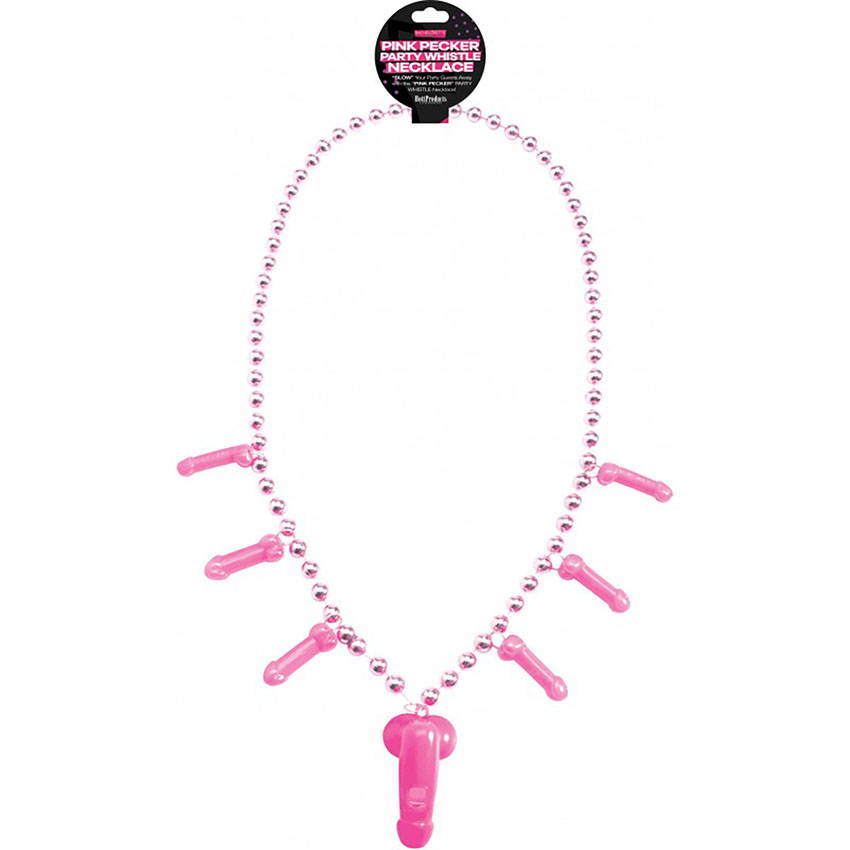 Pink Pecker Whistle Necklace
