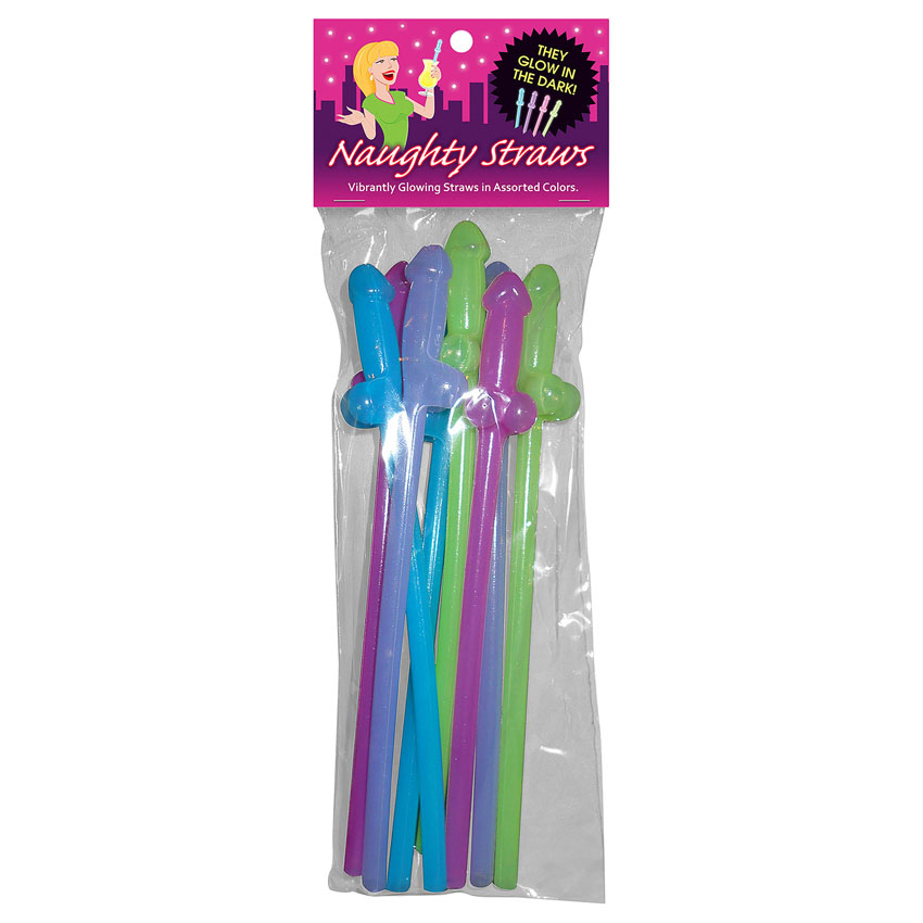 Glow Naughty Straws