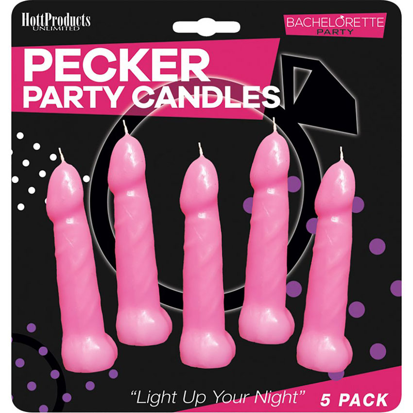 Bachelorette Pecker Party Candles 
