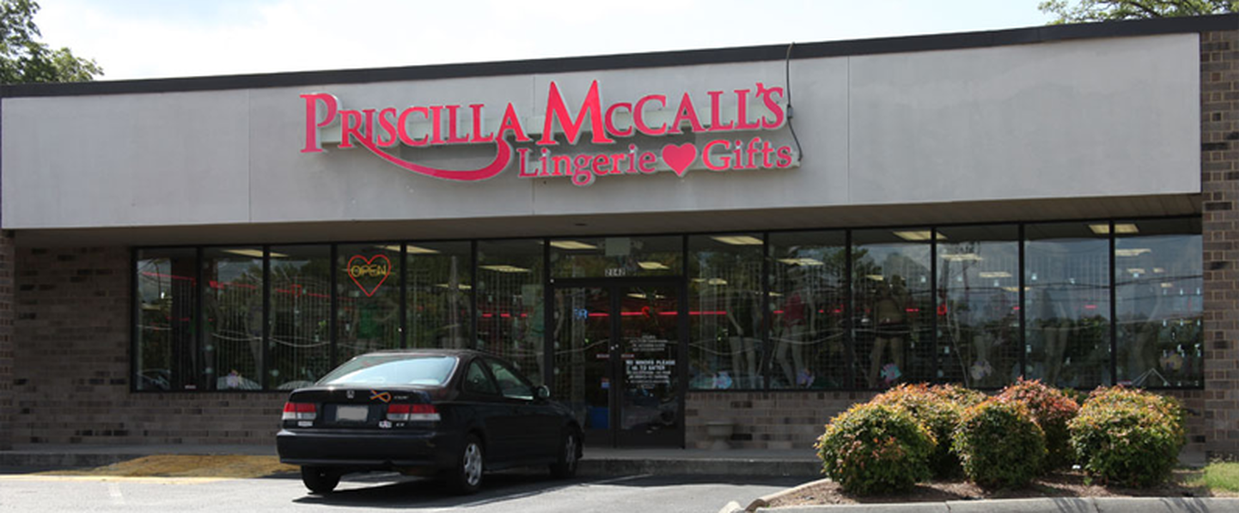 Priscilla McCall’s storefront in Burlington, NC.