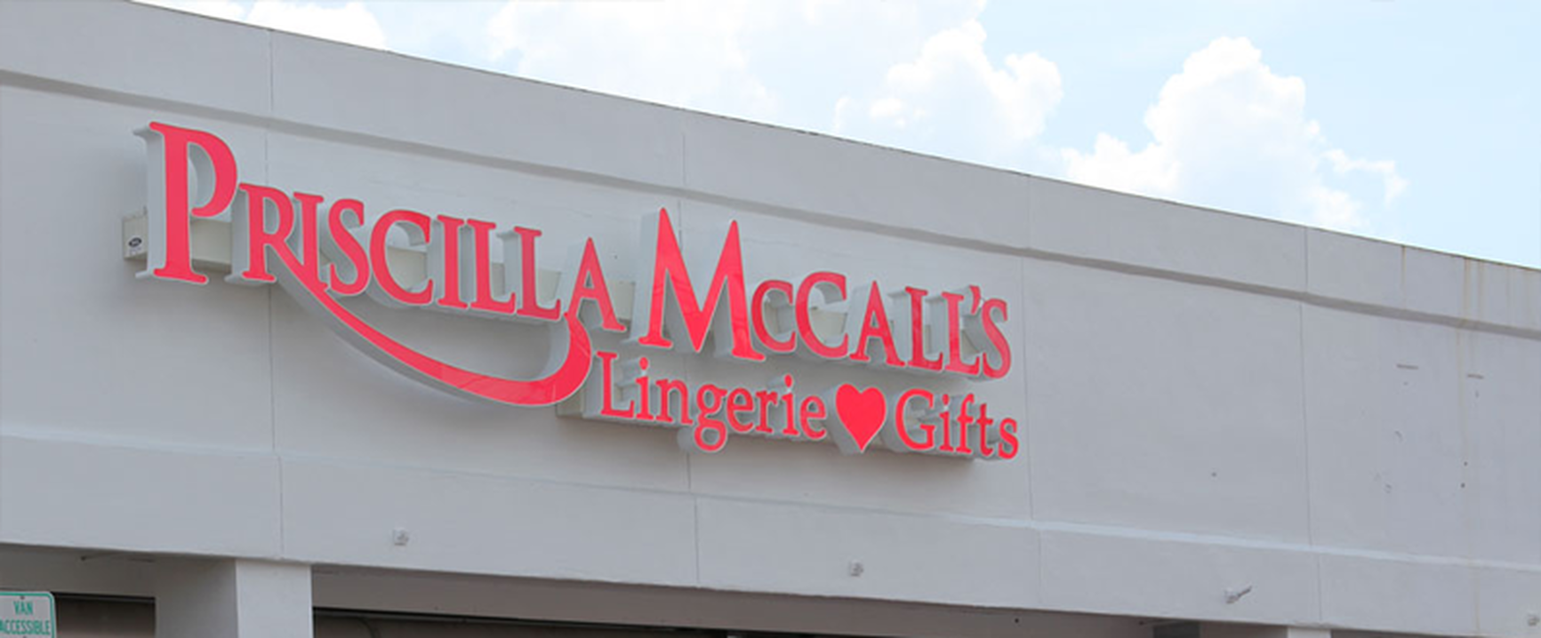 Priscilla McCall’s storefront in Charlotte, NC.