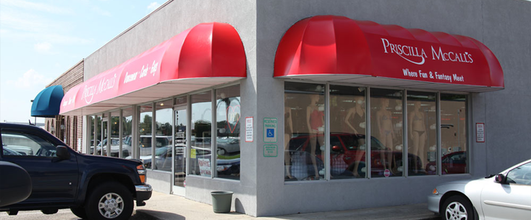 Priscilla McCall’s storefront in Fayetteville, NC on Sycamore Dairy Road.