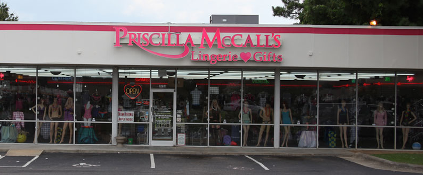 Priscilla McCall’s storefront in North Raleigh, NC.