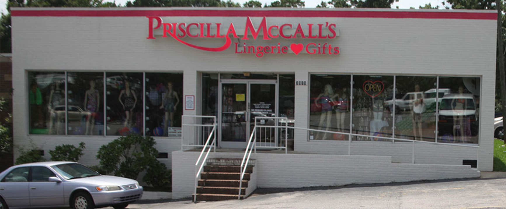 Priscilla McCall’s storefront in South Raleigh, NC.