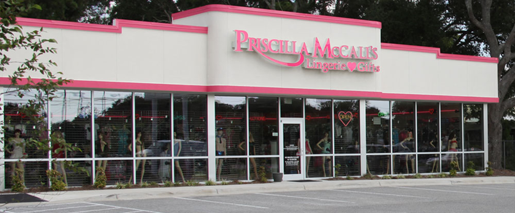 Priscilla McCall’s storefront in Wilmington, NC.